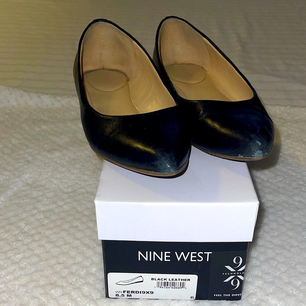 Nine West Black Flats